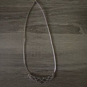 Silver Minimalist Woven Chain Necklace